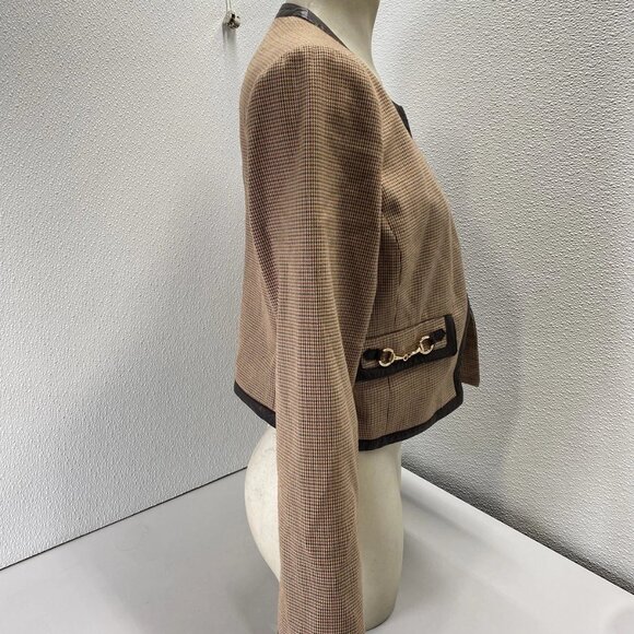 Derek Lam 10 Crosby × RTR Plaid Collarless Jacket – Size 2 (NWT) - Picture 3 of 13